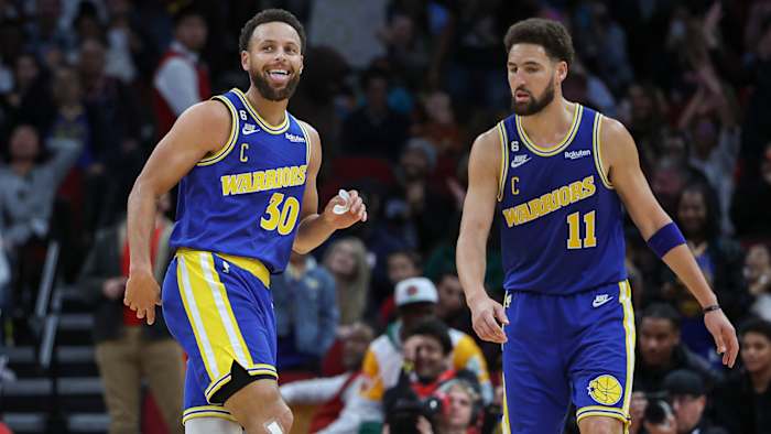 Stephen Curry and Klay Thompson